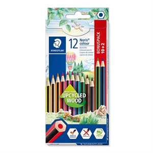 Staedtler Colored Pencil Noris Upcycled Wood Set (10+2)